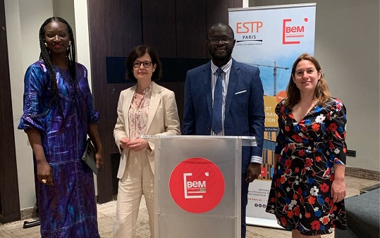 ESTP Paris Formation Continue_Yacine Keita ; Catherine Maillet ; Ahmadou Diakhate ; Dr Chloë Langlais 