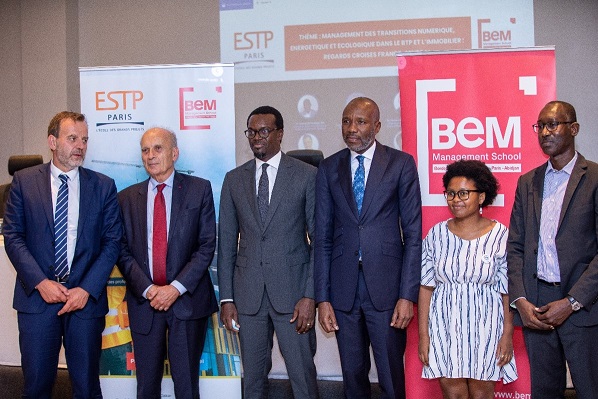 ESTP Paris Formation Continue_Joël Cuny ; Jacques Huillard ; Mamadou Kasse ; Dr Pape Madické Diop ; Taman Mhoumadi ; Oumar El Foutiyou Ba