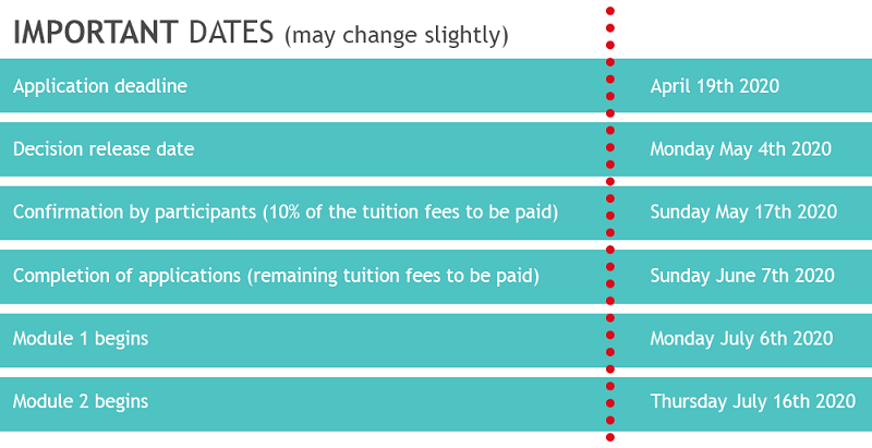 Summer School, ESTP Paris | Dates